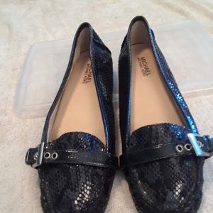 Black Michael Kors loafers